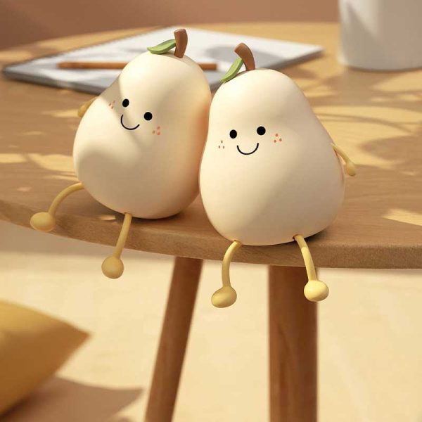 Cute Silicone Nursery Pear Lamp - Image 7