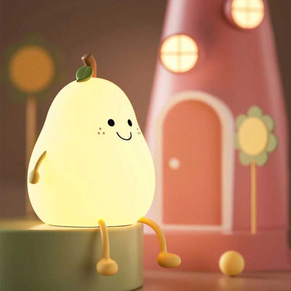 Cute Silicone Nursery Pear Lamp - Image 2