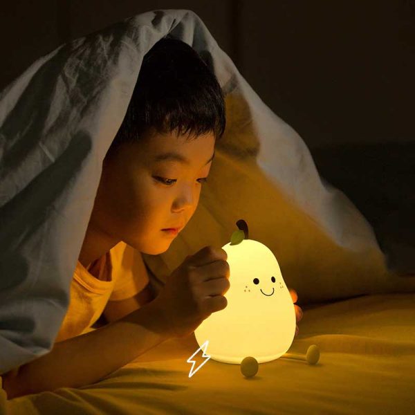 Cute Silicone Nursery Pear Lamp - Image 3