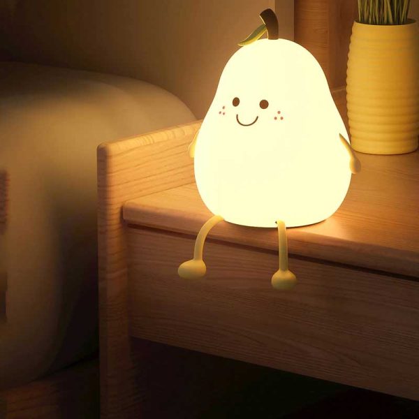 Cute Silicone Nursery Pear Lamp - Image 5