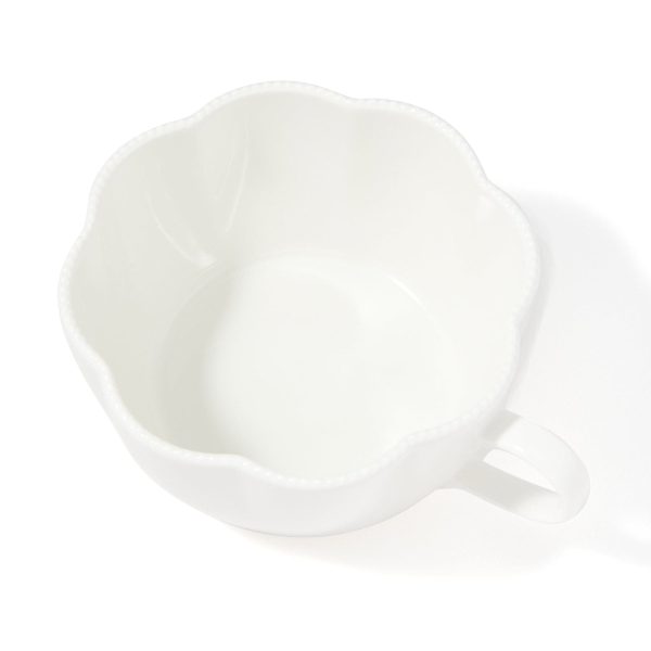 Blanche Soup Cup Flower  White - Image 6