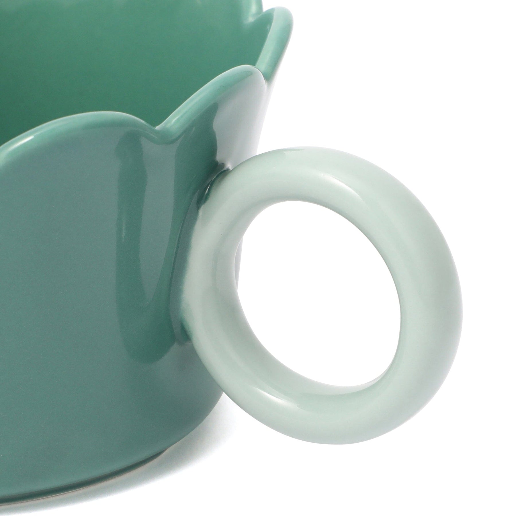 Bicolor Frill Soup Cup green - Image 4