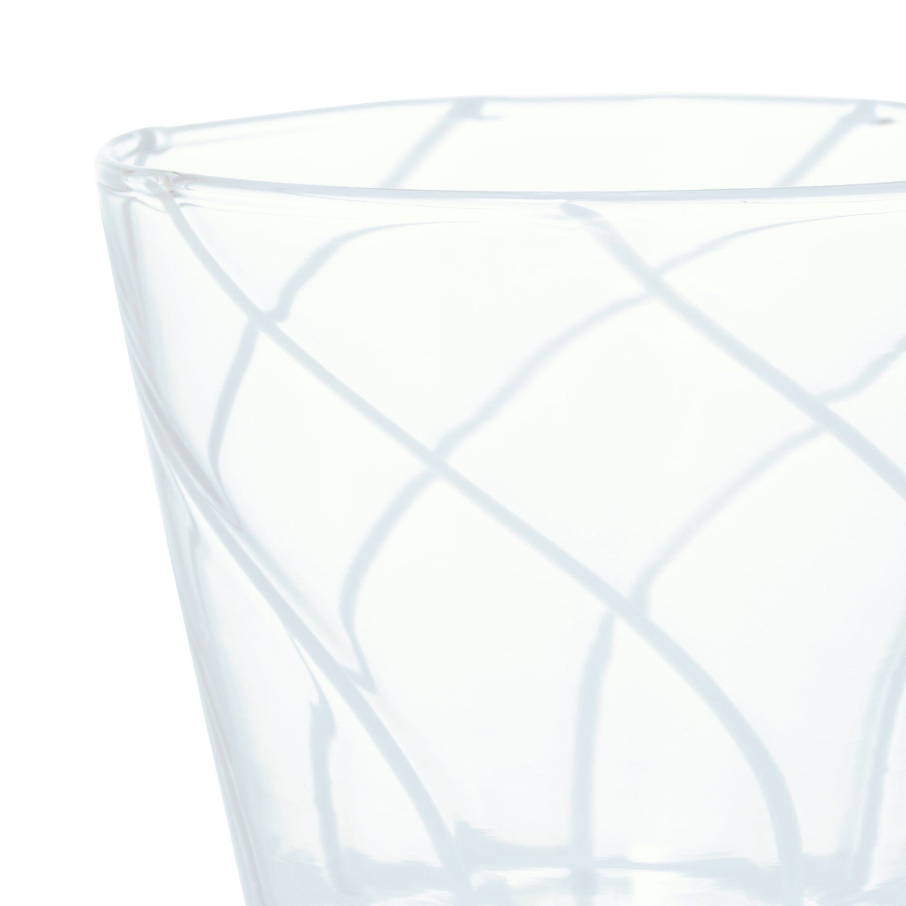 Stripe Glass Cup Blue - Image 3