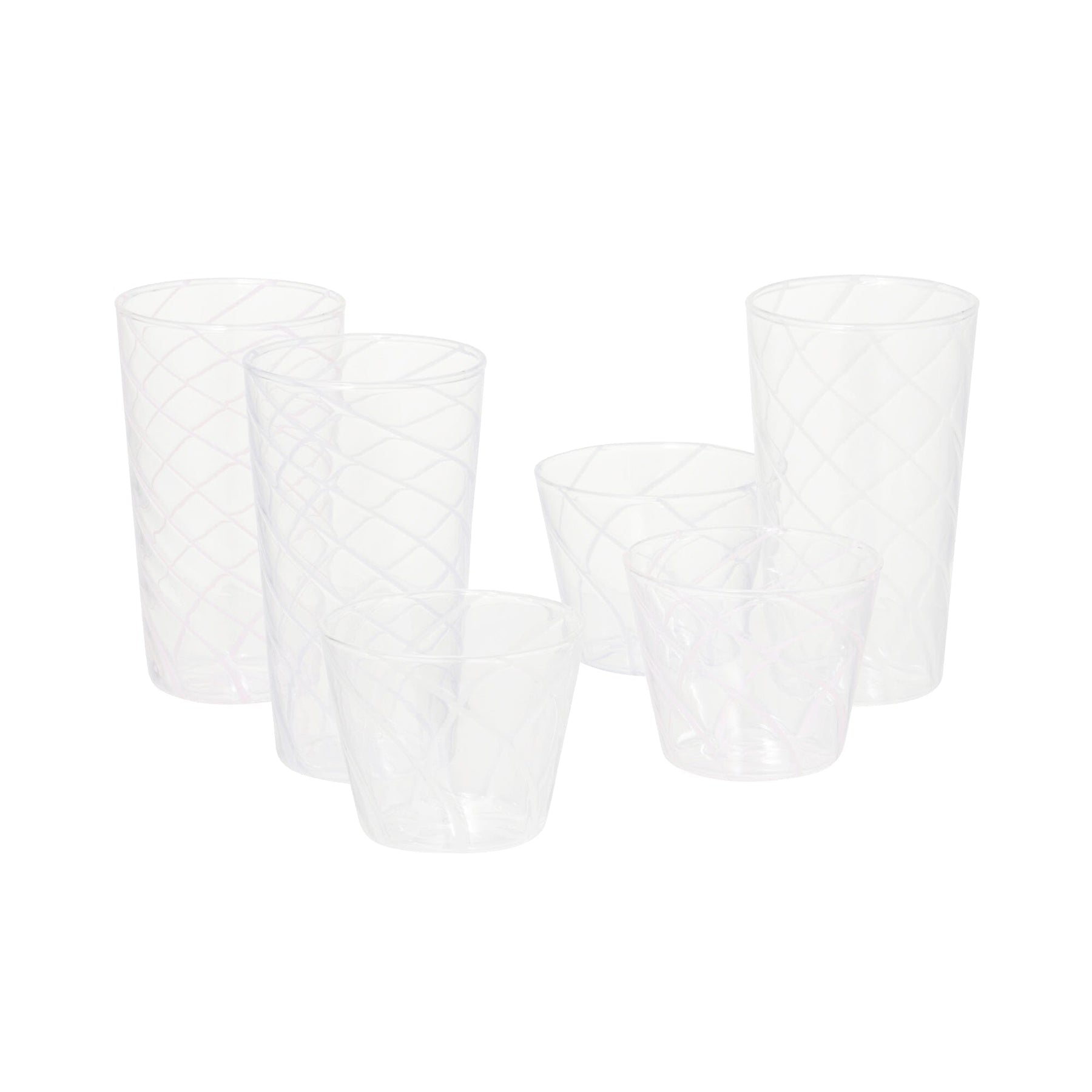 Stripe Glass Cup Blue - Image 6