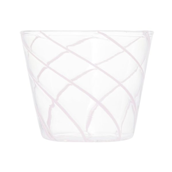 Stripe Glass Cup Pink - Image 2