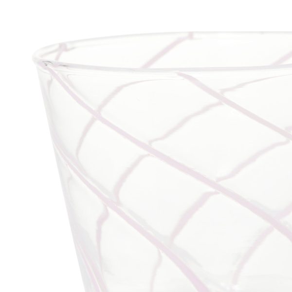 Stripe Glass Cup Pink - Image 3