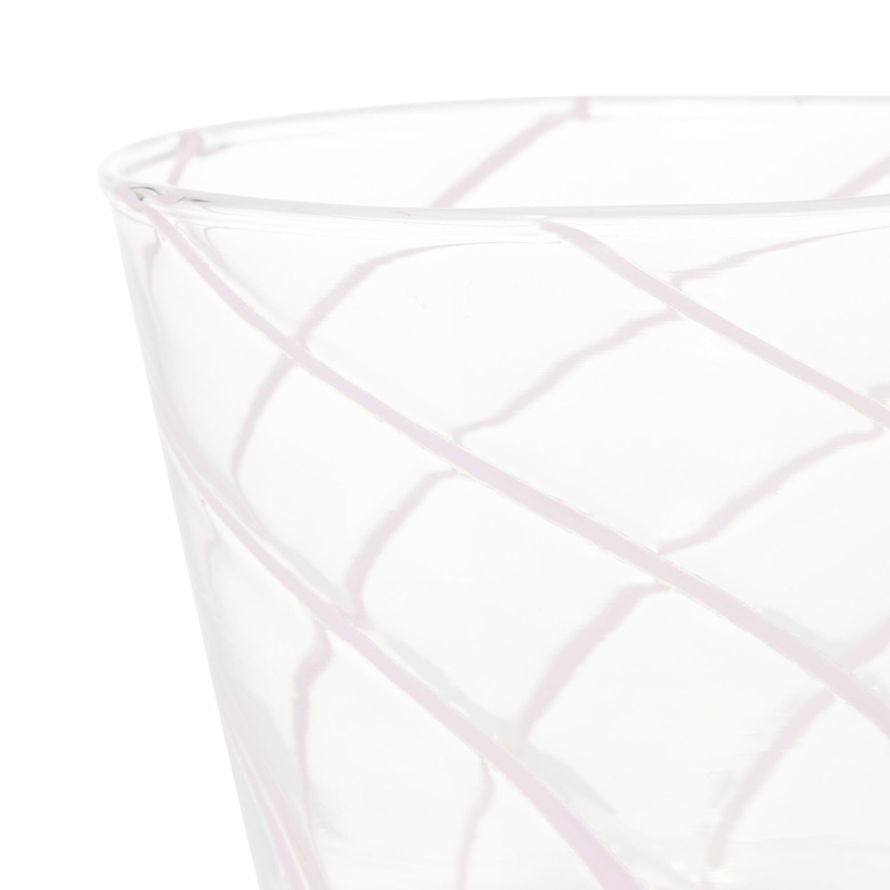 Stripe Glass Cup Pink - Image 3