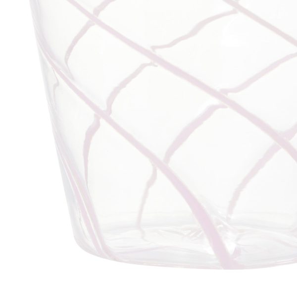 Stripe Glass Cup Pink - Image 4