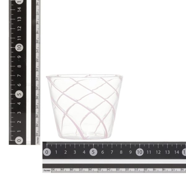 Stripe Glass Cup Pink - Image 5