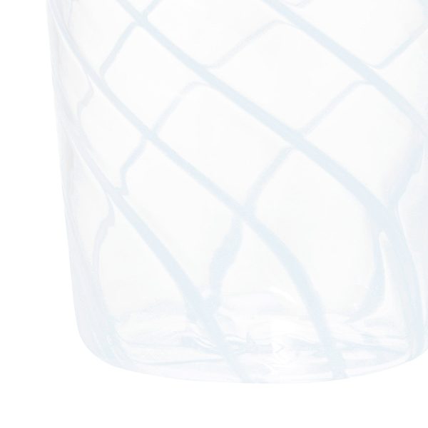 Stripe Glass Long Tumbler Blue - Image 4