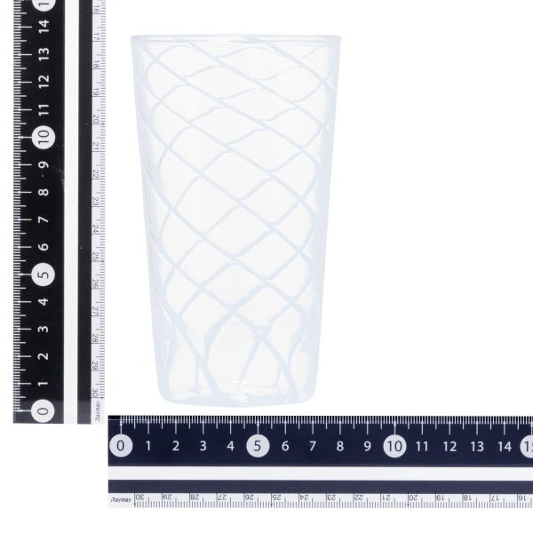 Stripe Glass Long Tumbler Blue - Image 5