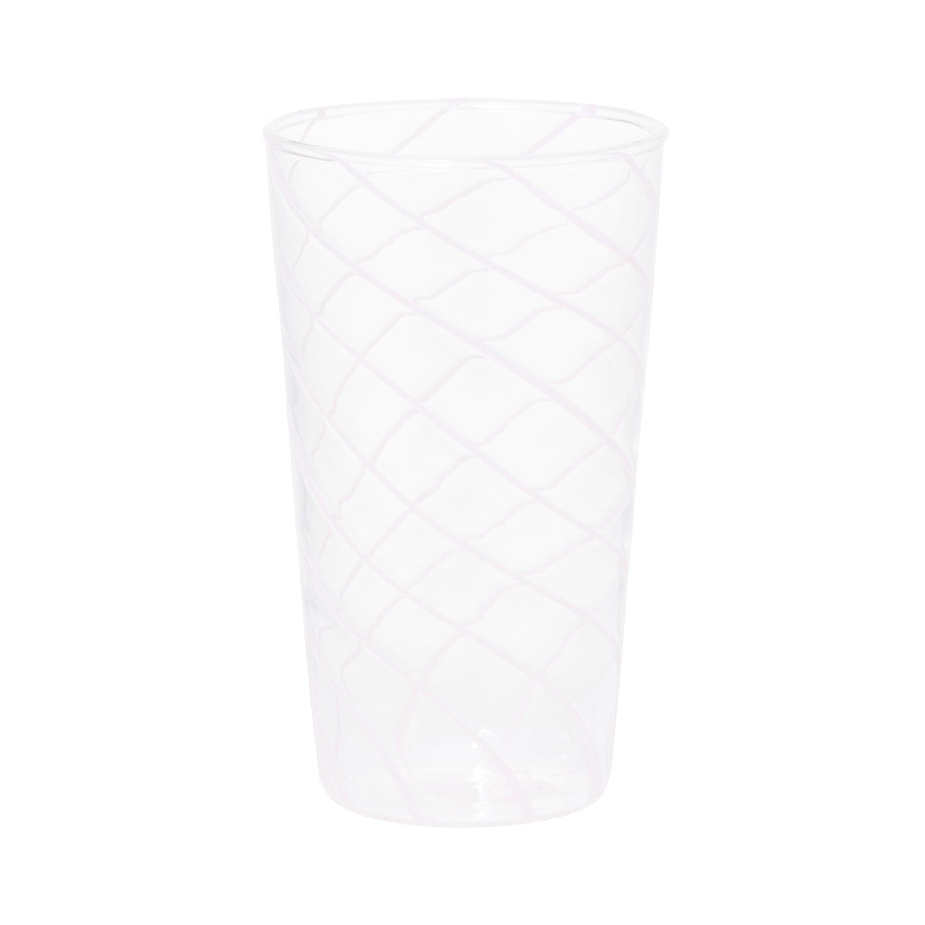 Stripe Glass Long Tumbler Pink