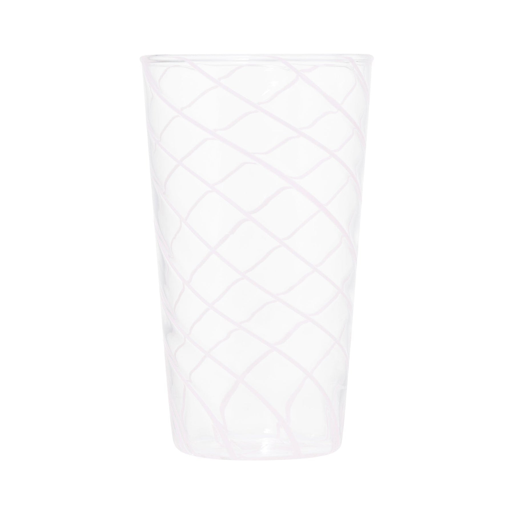 Stripe Glass Long Tumbler Pink - Image 2