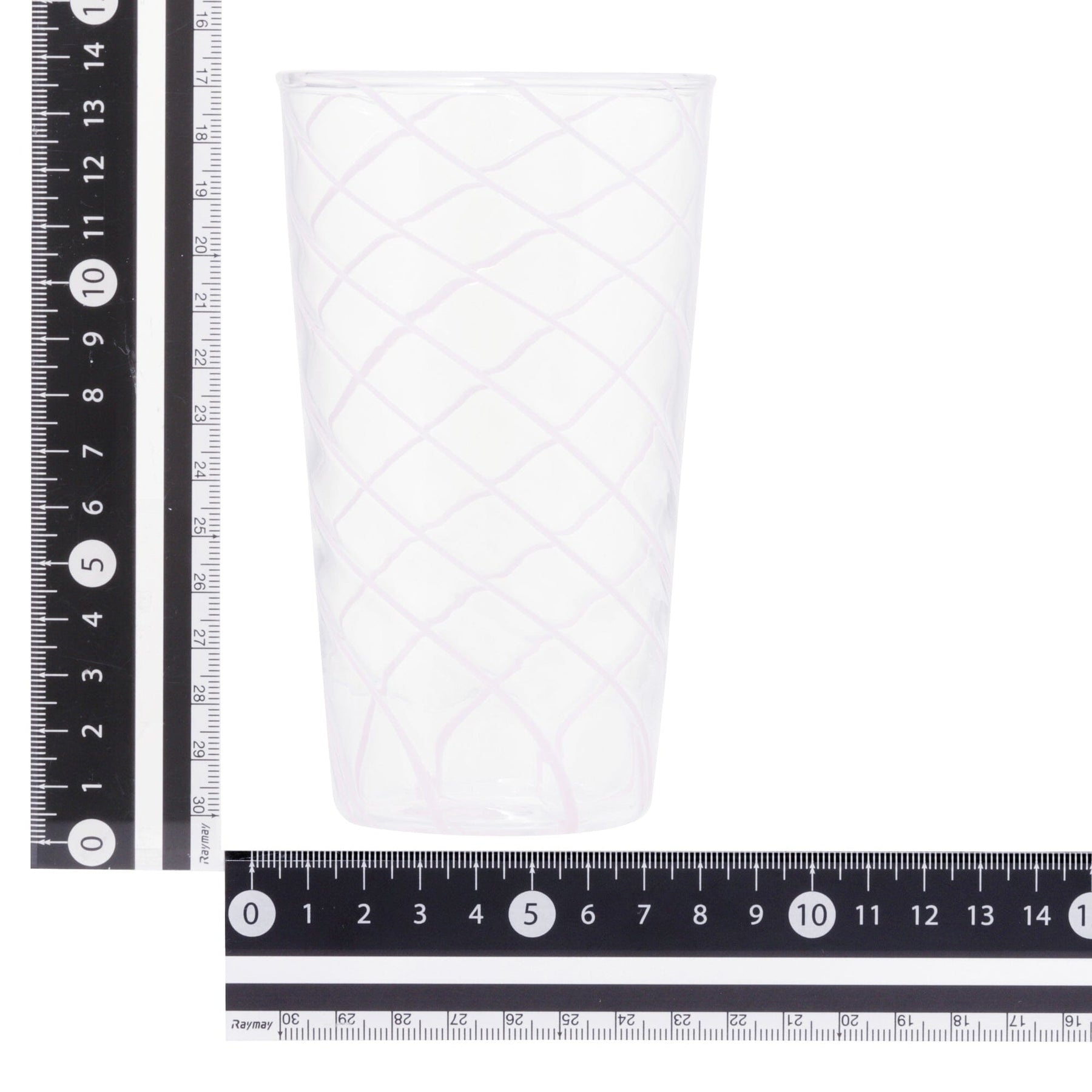 Stripe Glass Long Tumbler Pink - Image 5