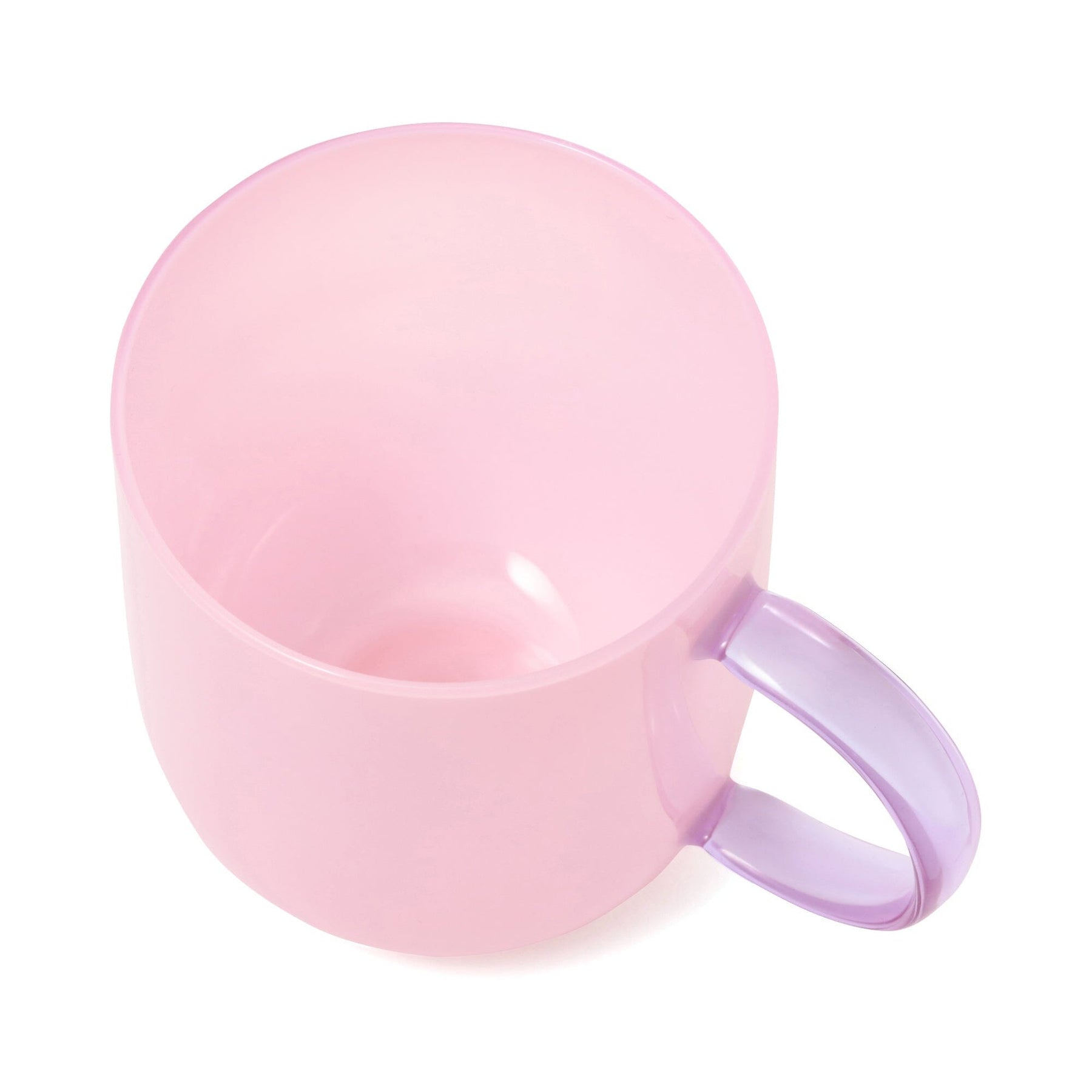 Milky White Heat-Resistant Glass Mug Pink - Image 5