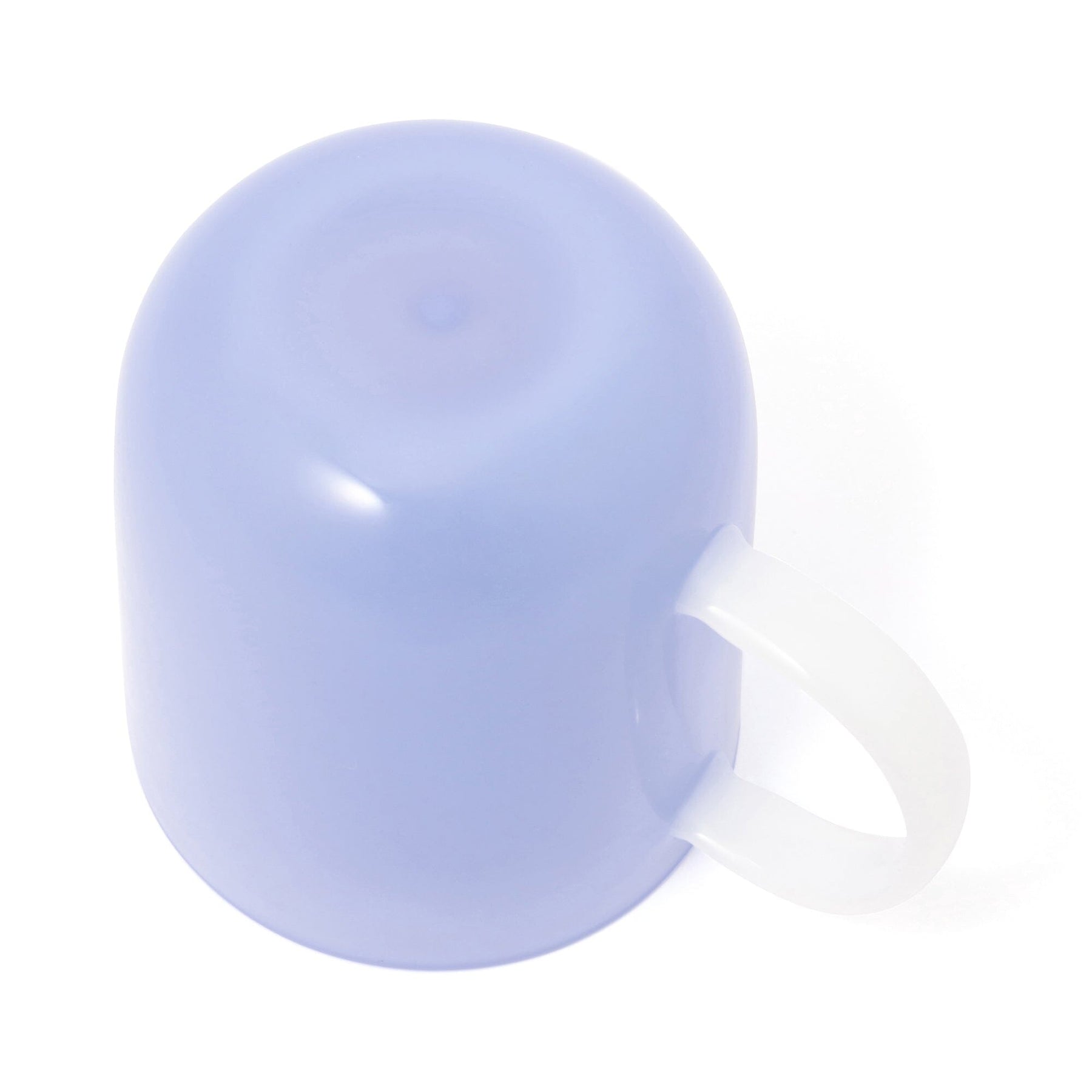 Milky White Heat-Resistant Glass Mug Blue - Image 6