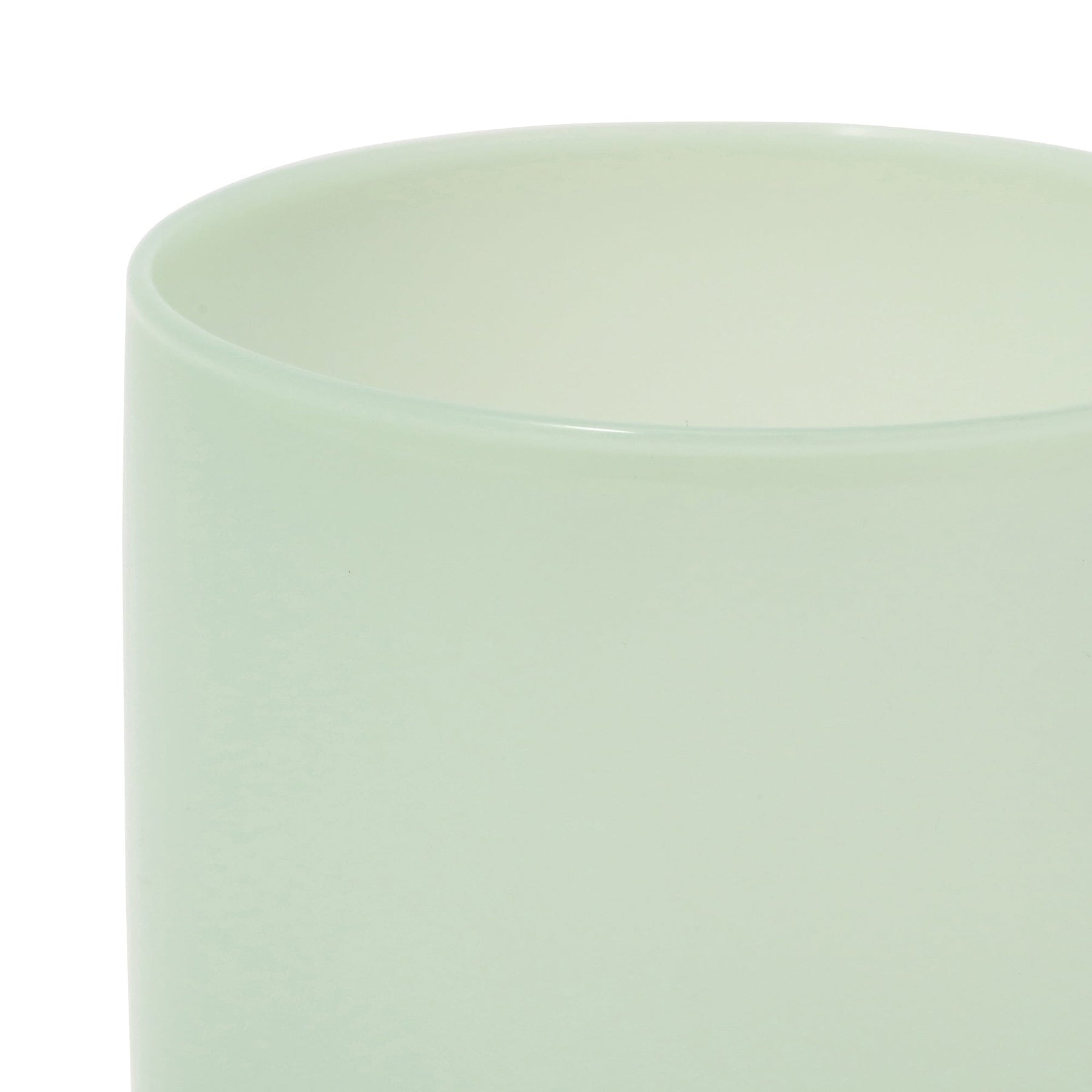 Milky White Heat-Resistant Glass Mug Green - Image 4