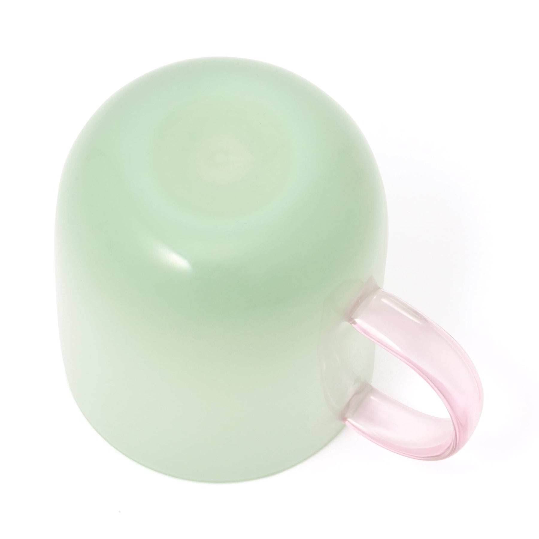 Milky White Heat-Resistant Glass Mug Green - Image 7