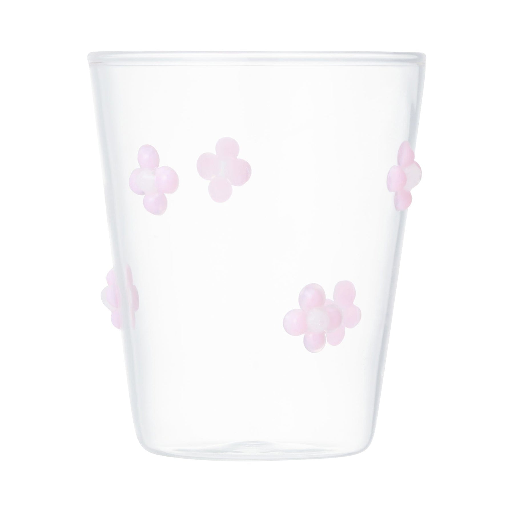 Flower Glass Tumbler Pink - Image 2