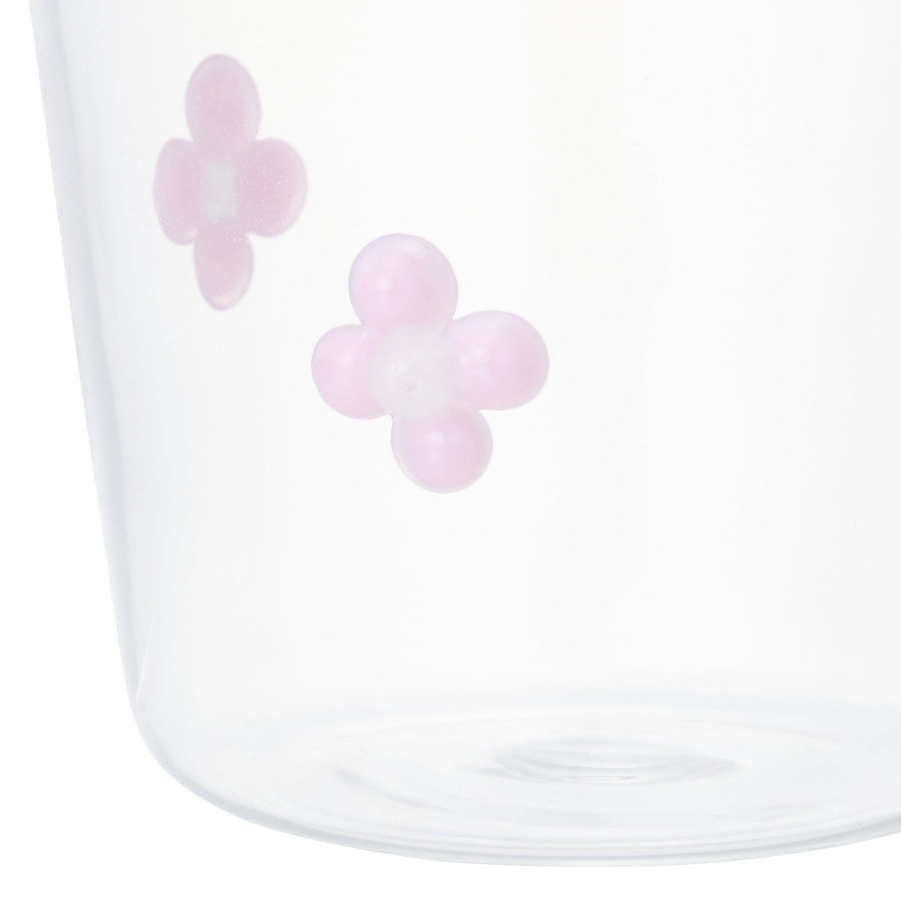Flower Glass Tumbler Pink - Image 4