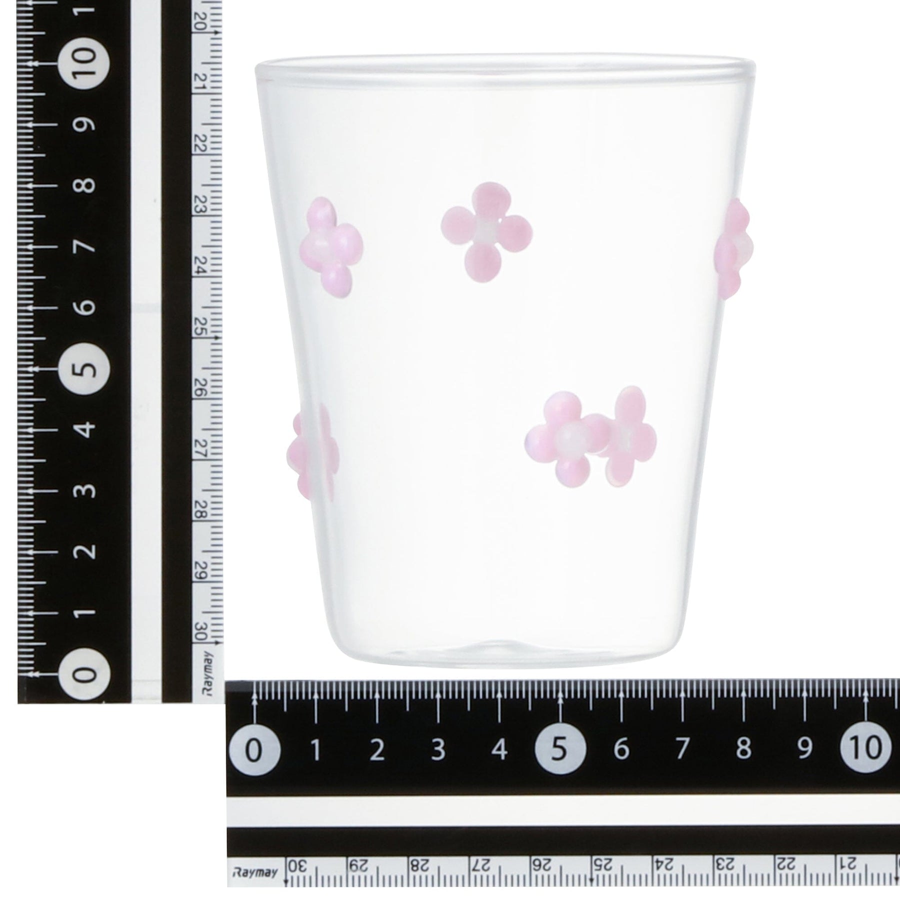 Flower Glass Tumbler Pink - Image 5