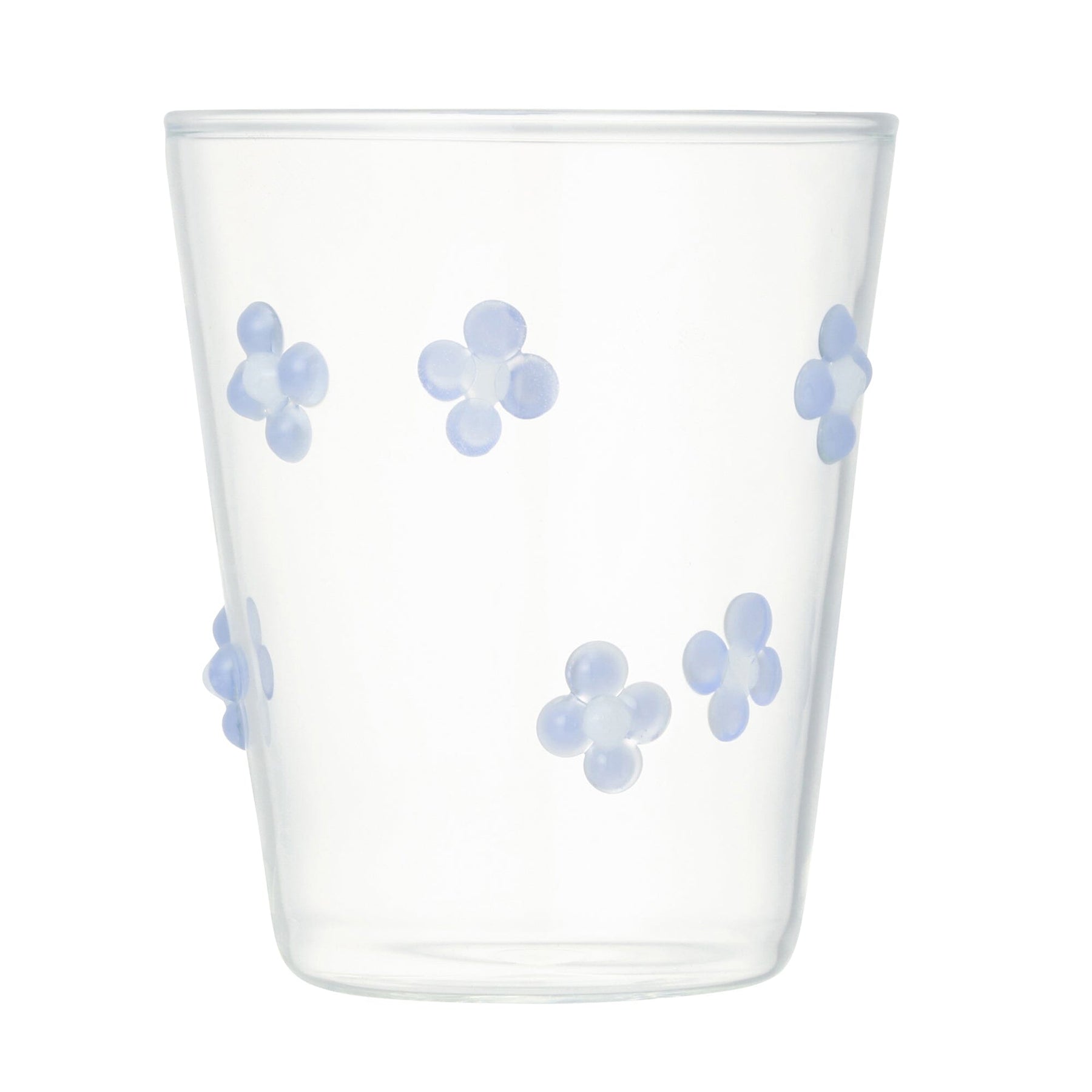 Flower Glass Tumbler Purple - Image 2
