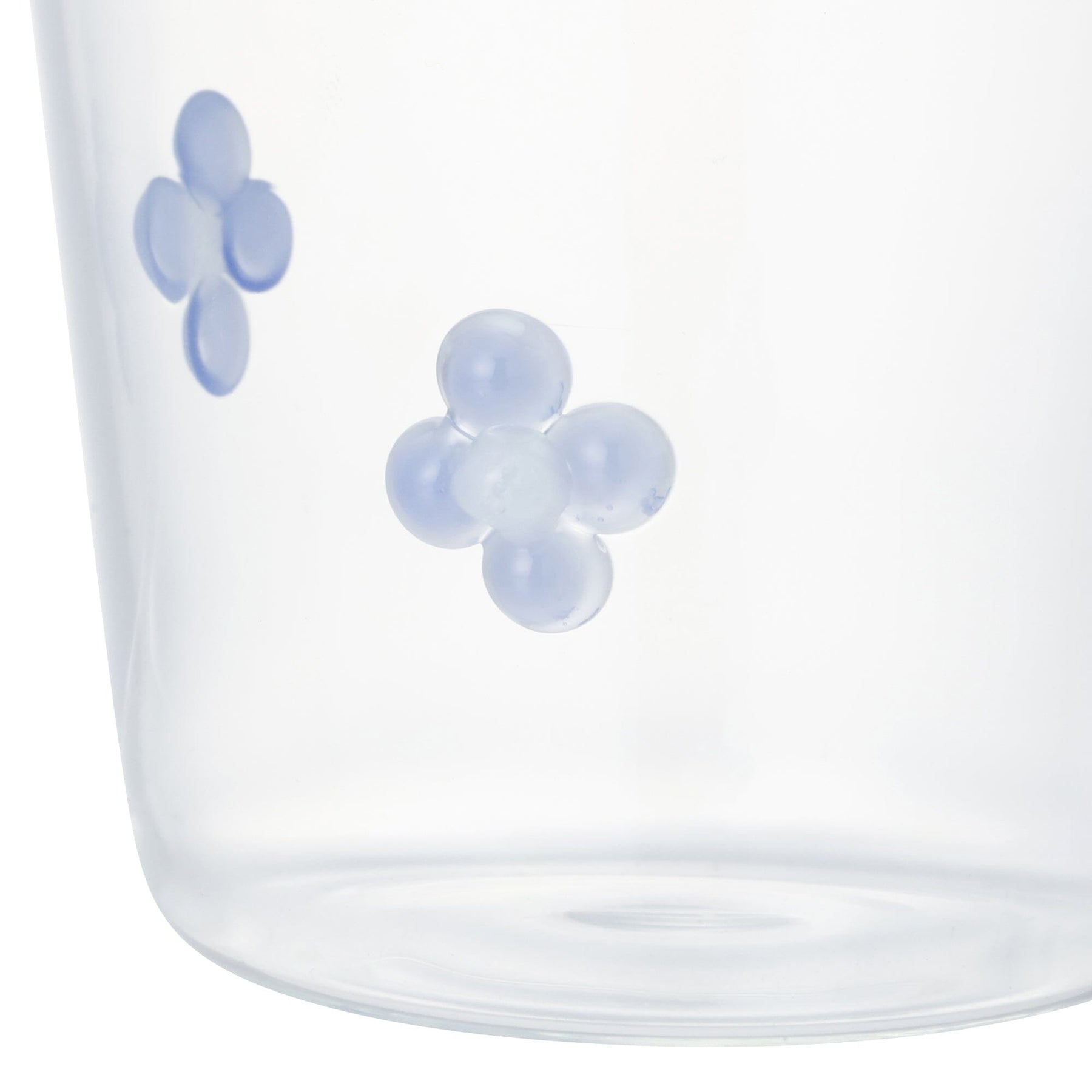Flower Glass Tumbler Purple - Image 4