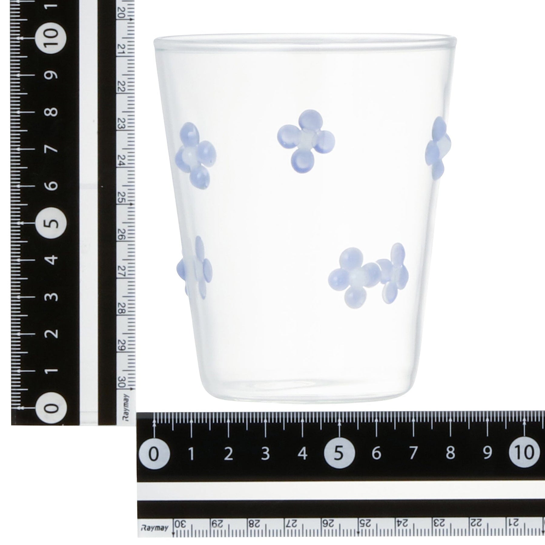 Flower Glass Tumbler Purple - Image 5