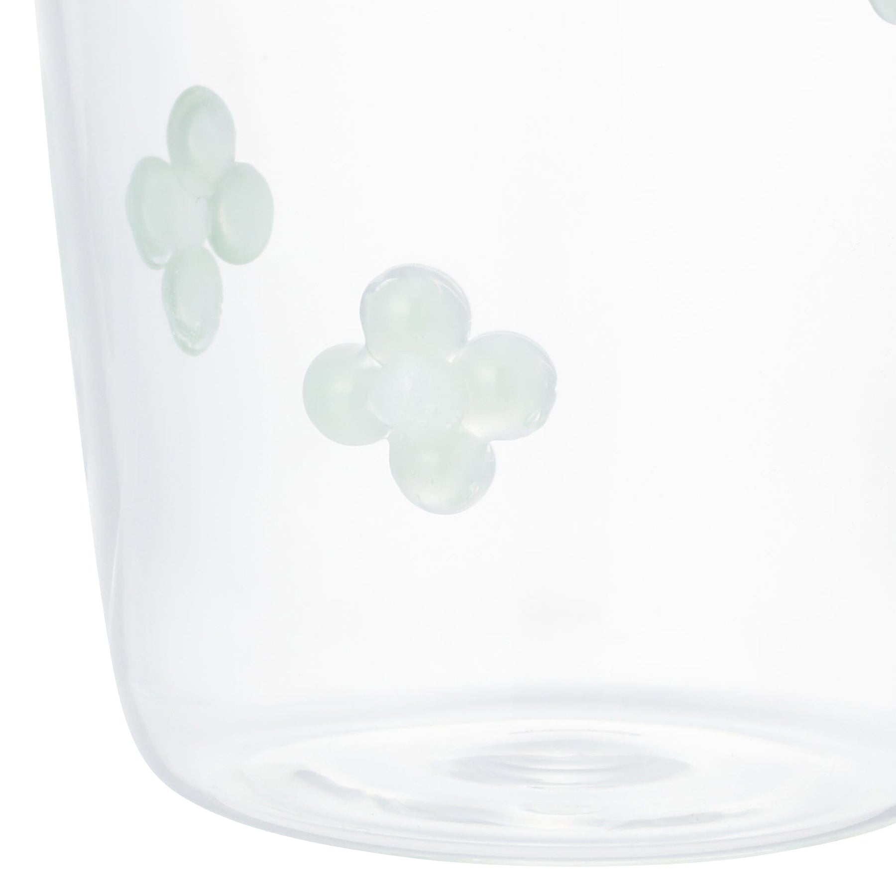 Flower Glass Tumbler Green - Image 4