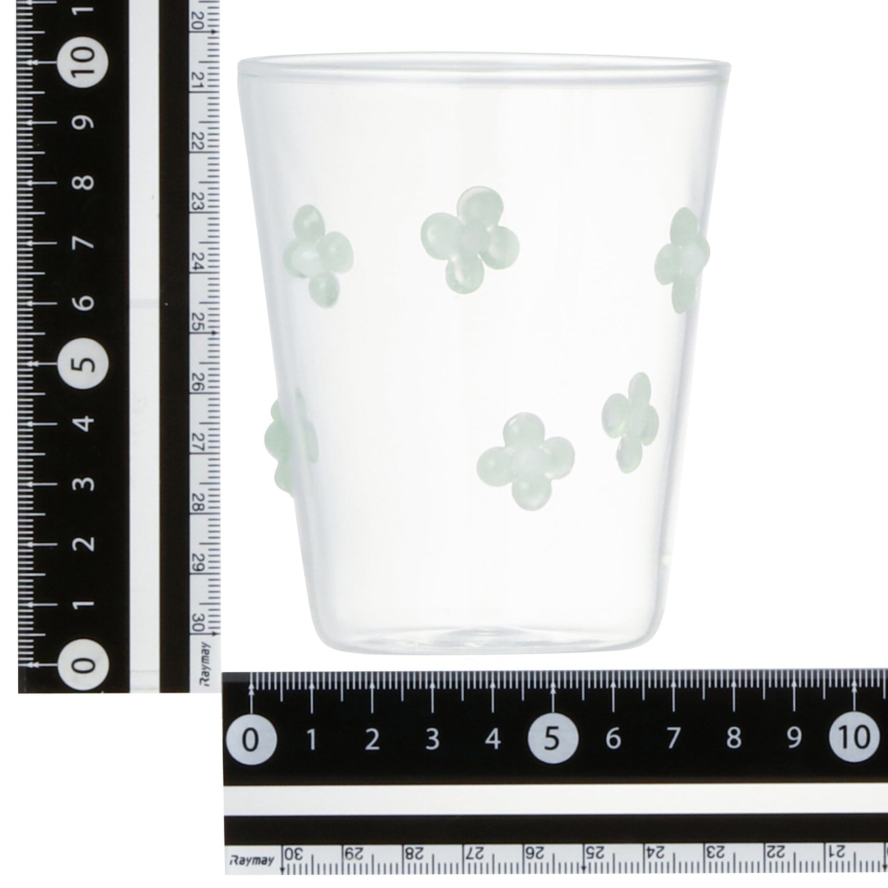 Flower Glass Tumbler Green - Image 5