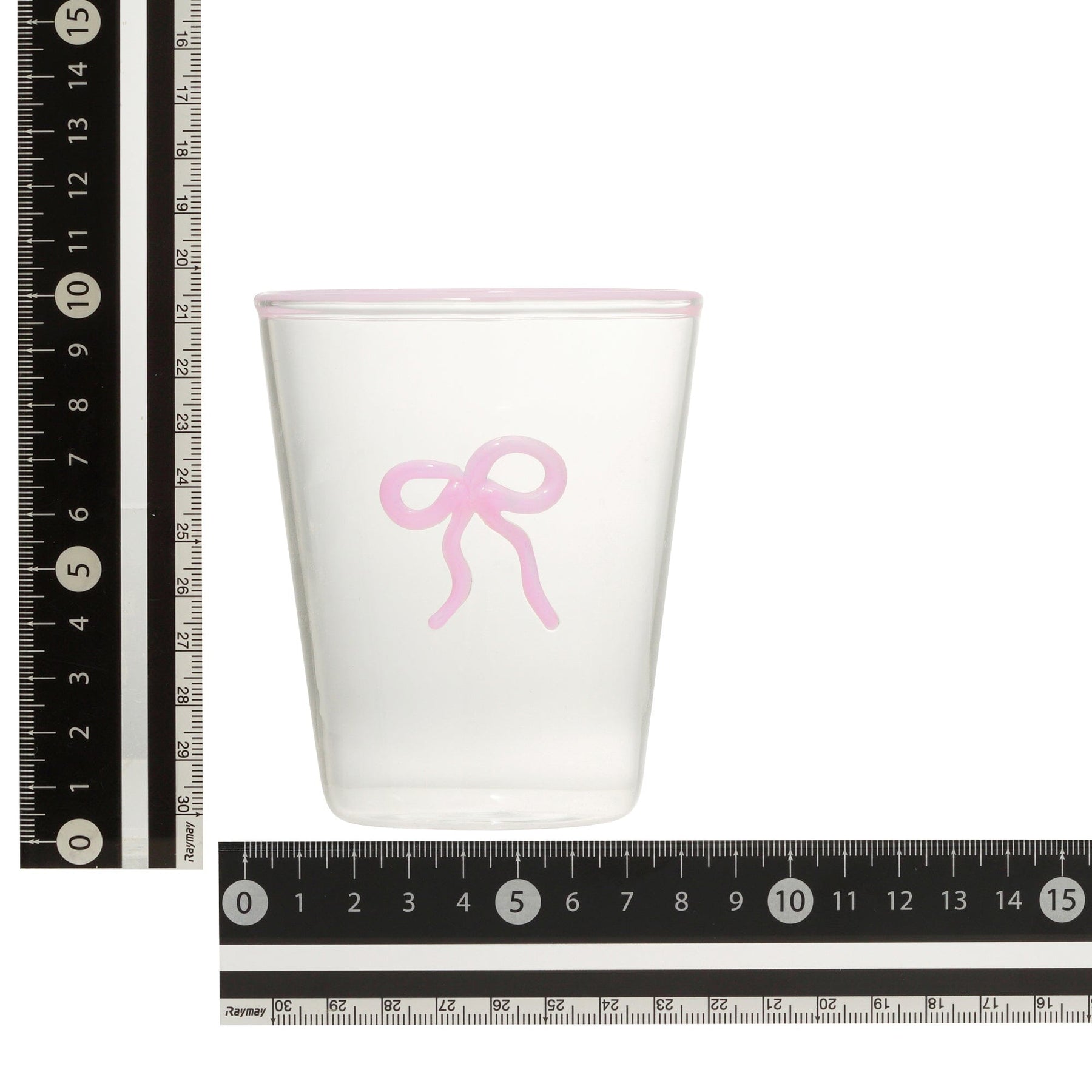 Ribbon Glass Tumbler Pink - Image 5
