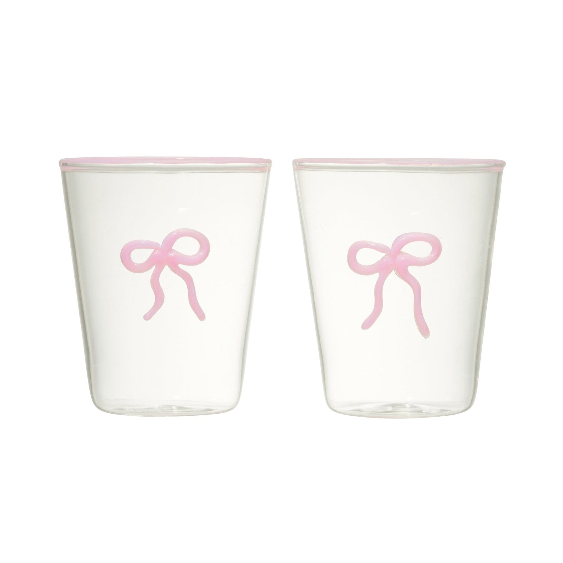 Ribbon Glass Tumbler Pink - Image 6