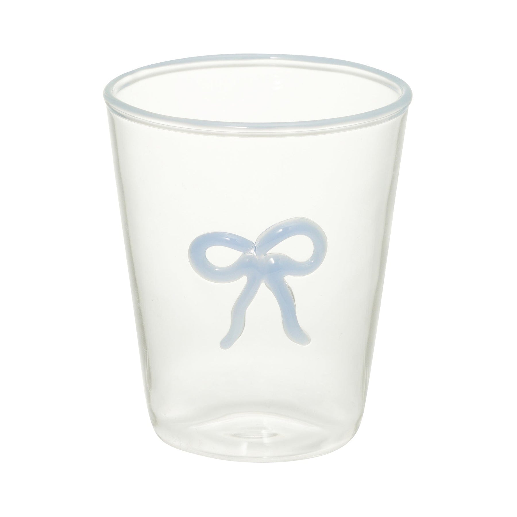 Ribbon Glass Tumbler Blue