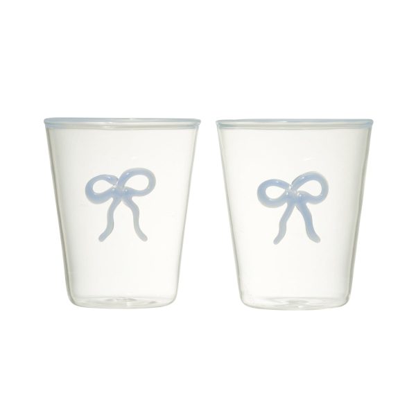 Ribbon Glass Tumbler Blue - Image 6