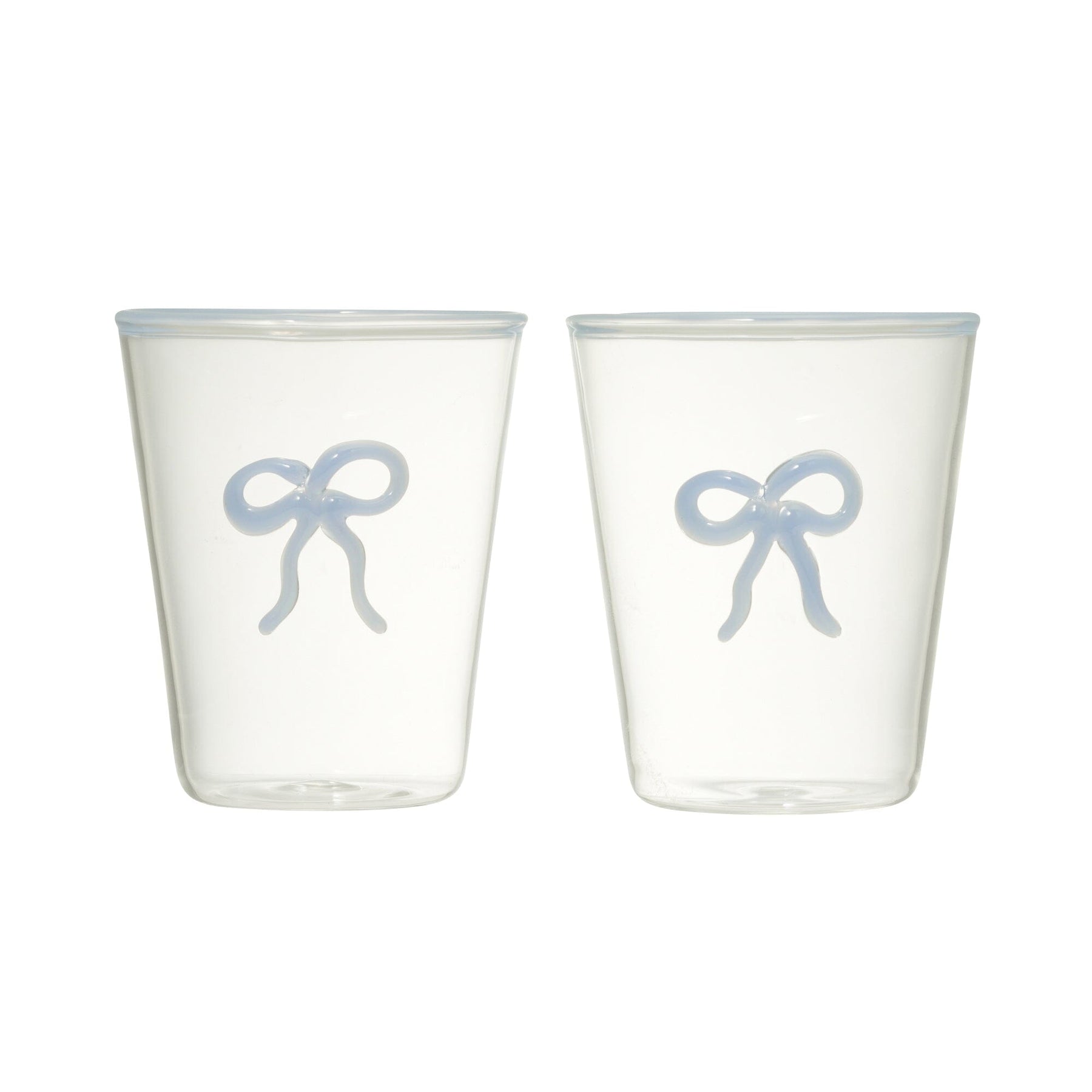 Ribbon Glass Tumbler Blue - Image 6